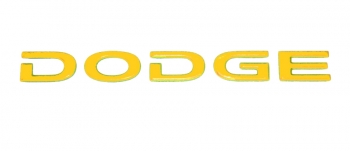 000; 2005 - 2006 Dodge Viper SRT10 Rear DODGE Decal in YELLOW - 0WN80WYTAC