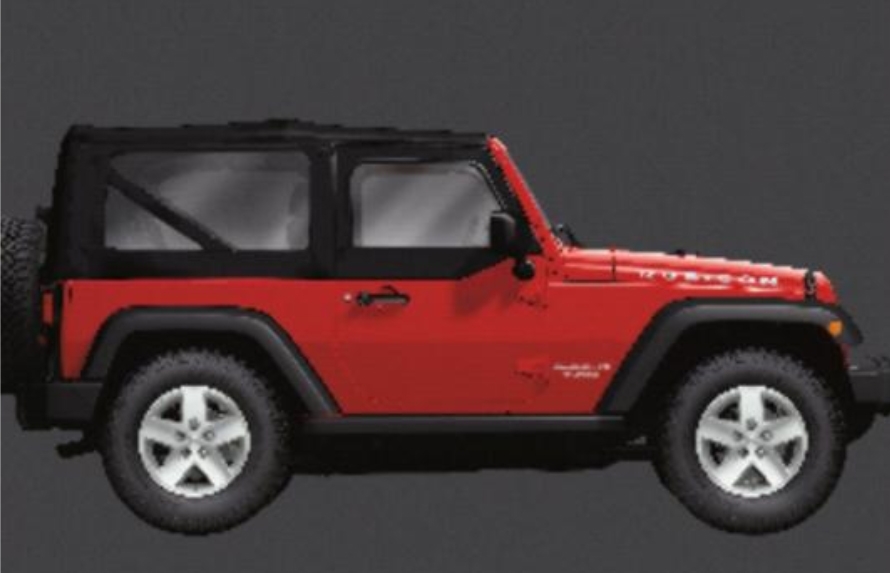 2007 - 2013 Jeep Wrangler 2-Door Soft Top Kit - 82213649 - Viper Parts Rack  America