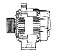 000; 2003 - 2006 Dodge Viper SRT10 Alternator Assembly - 05037198AA