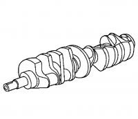 000; 2004-2006 Dodge Viper SRT10 Crankshaft - 68171436AA