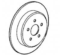 1997 - 2002 Chrysler Plymouth Prowler Rear Brake Rotor - 04815750