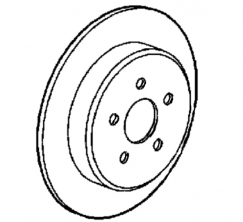 1997 - 2002 Chrysler Plymouth Prowler Rear Brake Rotor - 04815750