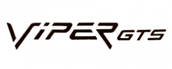 000; 1999 - 2000 Dodge Viper GTS Black Rear Decal - 0MB59PX3