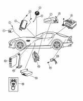 009; 1998-2002 Dodge Viper Passenger Air Bag with Cover (Textured Finish) 0RW19JX8AB