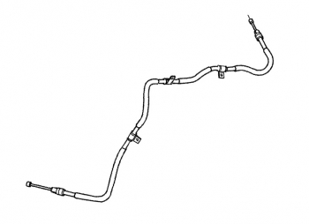 000; 2003 - 2010 Dodge Viper SRT10 Left Parking Brake Cable - 05290285AE