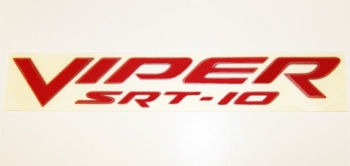 000; 2003 - 2010 Dodge Viper SRT10 Side Badging in Red - 0WN81WRRAB