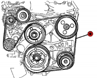 008; 1996 - 2002 Dodge Viper A/C Drive Belt - 04763795AD