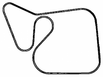 000; 2008 - 2010 Dodge Viper Accessory A/C Drive Belt - 05037862AD